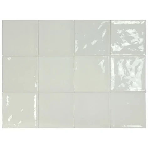 8435404938239 Hiszpańskie Płytki Cegiełki EQUIPE Village White EQ 25599 Płytka Ścienna Połysk 13,2x13,2 białe kafelki łazienkowe