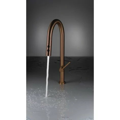 5907650892755 Sklep DEANTE Olfato Bateria Kuchenna z Wyciąganą Wylewką - 2 Rodzaje Strumienia - Brąz Szczotkowany - BQO_C72M