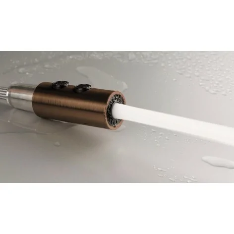 5907650892755 Sklep DEANTE Olfato Bateria Kuchenna z Wyciąganą Wylewką - 2 Rodzaje Strumienia - Brąz Szczotkowany - BQO_C72M