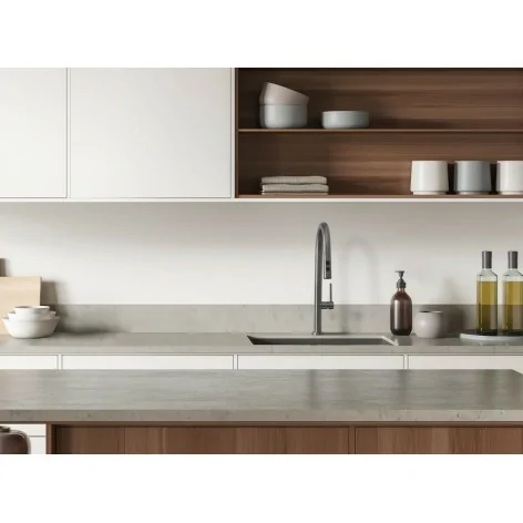 5907650858584 Sklep DEANTE Olfato Bateria Kuchenna z Wyciąganą Wylewką - 2 Rodzaje Strumienia - Titanium - BQO_D72M