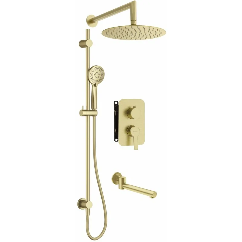 5908322046995 Sklep Armatura DEANTE Zestaw Prysznicowy Podtynkowy z BOXem Mieszaczowym - Złoty Szczotkowany - BXYWRQAM 5908322046995 Sklep Armatura DEANTE Zestaw Prysznicowy Podtynkowy z BOXem Mieszaczowym - Złoty Szczotkowany - BXYWRQAM