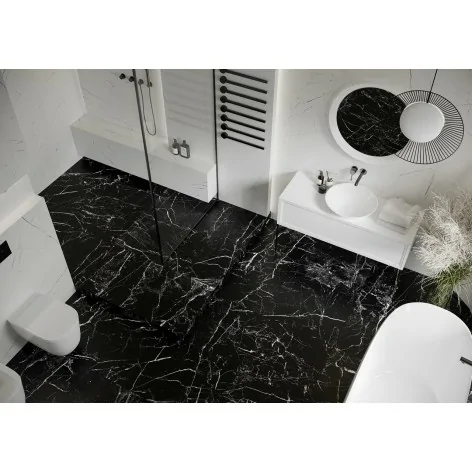 5903313331036 CERRAD (La Mania) Marmo Morocco Black Tani Gres Rekt. Poler 59,7x119,7 60x120 czarny marmur