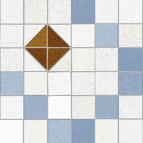 8430376338599 Hiszpańska mozaika Patchwork VIVES Tabarly-R 3 Azul 4FBB Gres Rekt. Mat. 20x20 Płytki rektyfikowane podłogowe