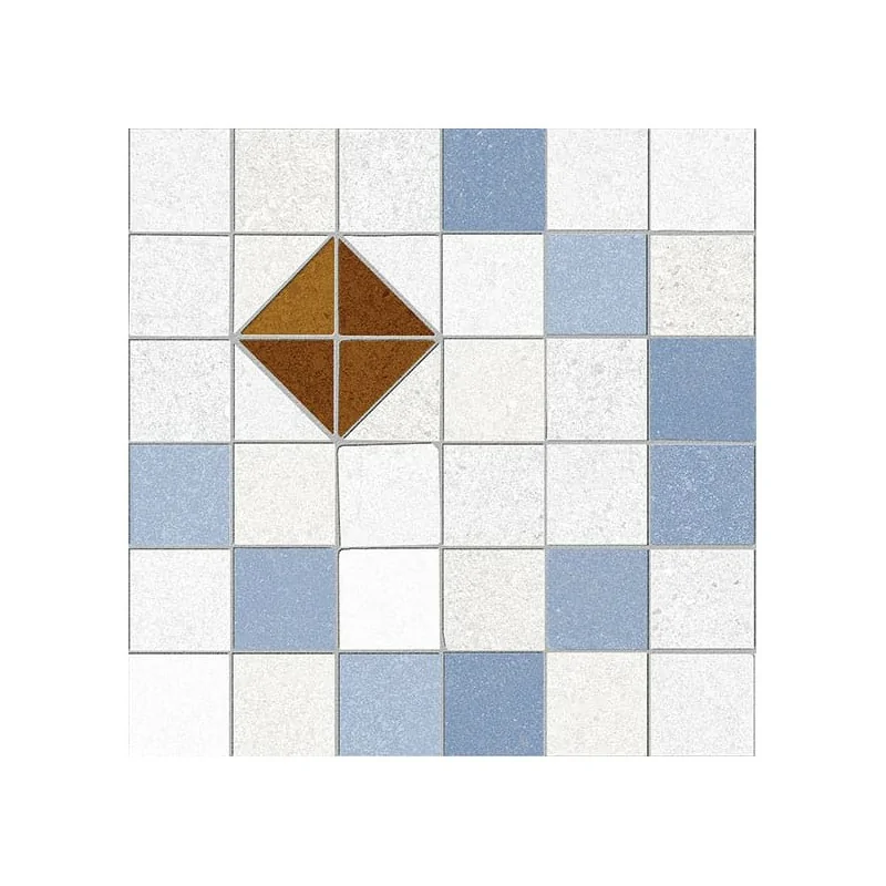 8430376338599 Hiszpańska mozaika Patchwork VIVES Tabarly-R 3 Azul 4FBB Gres Rekt. Mat. 20x20 Płytki rektyfikowane podłogowe