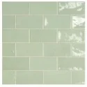 8435404938314 Hiszpańskie Płytki Cegiełki EQUIPE Village Mint EQ 25626 Płytka Ścienna Połysk 6,5x13,2 Kafelki Miętowe połysk