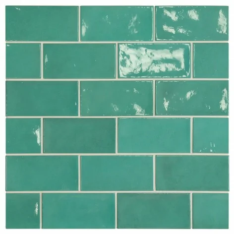 8435404937973 Sklep Płytki Cegiełki EQUIPE Village Teal EQ 25573 Płytka Ścienna Połysk 6,5x13,2 Hiszpańskie Kafelki Łazienkowe