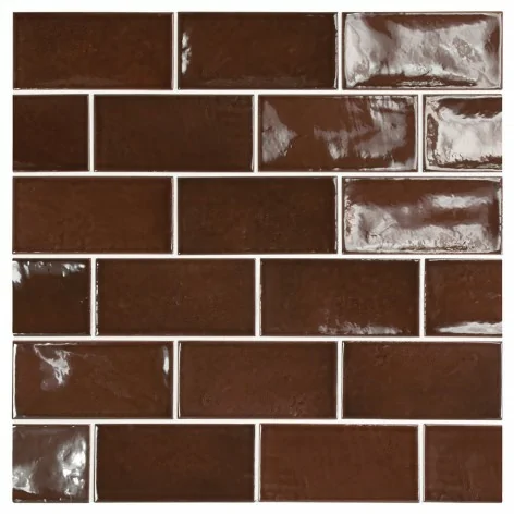 8435404938321 Sklep Płytki Cegiełki EQUIPE Village Walnut Brown EQ 25627 Płytka Ścienna Połysk 6,5x13,2 Hiszpańskie kafelki