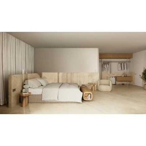 5901503235072 Sklep Płytki wielkoformatowe STARGRES Argonit Cross Beige Gres Rekt. Mat. 120x120 Kamień trawertyn