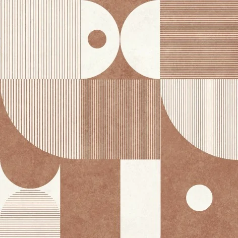 5901503236376 Sklep Płytki patchworkowe STARGRES Dessau Cotto Pattern Gres Rekt. Mat. 60x60 ziemiste czerwone brązowe