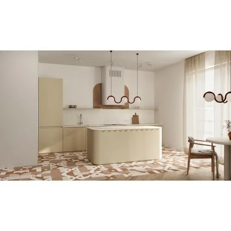 5901503236376 Sklep Płytki patchworkowe STARGRES Dessau Cotto Pattern Gres Rekt. Mat. 60x60 ziemiste czerwone brązowe