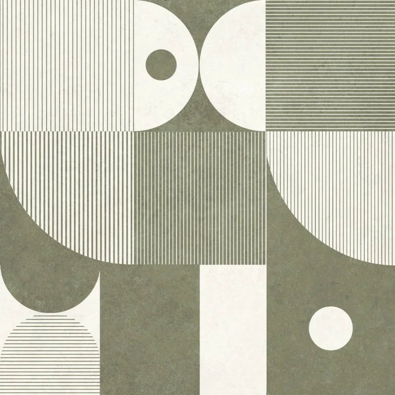 5901503236390 Sklep płytki patchworkowe zielone STARGRES Dessau Olive Pattern Gres Rekt. Mat. 60x60 gresy patchwork