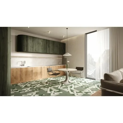 5901503236390 Sklep płytki patchworkowe zielone STARGRES Dessau Olive Pattern Gres Rekt. Mat. 60x60 gresy patchwork