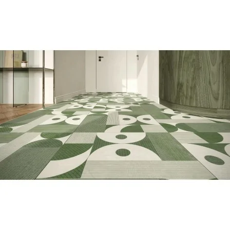 5901503236390 Sklep płytki patchworkowe zielone STARGRES Dessau Olive Pattern Gres Rekt. Mat. 60x60 gresy patchwork