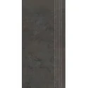 5904584194115 Sklep Płytki PARADYŻ Archicross Concept Black Stopnica Prasowana Gres Rekt. Mat. 29,8x59,8 30x60 czarna stopnica