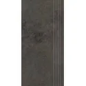 5904584194115 Sklep Płytki PARADYŻ Archicross Concept Black Stopnica Prasowana Gres Rekt. Mat. 29,8x59,8 30x60 czarna stopnica