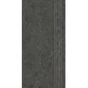 5904584194436 Płytki sklep PARADYŻ Archicross Stone Black Stopnica Prasowana Gres Rekt. Mat. 29,8x59,8 30x60 czarne
