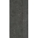 5904584194436 Płytki sklep PARADYŻ Archicross Stone Black Stopnica Prasowana Gres Rekt. Mat. 29,8x59,8 30x60 czarne