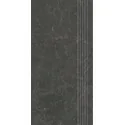 5904584194436 Płytki sklep PARADYŻ Archicross Stone Black Stopnica Prasowana Gres Rekt. Mat. 29,8x59,8 30x60 czarne