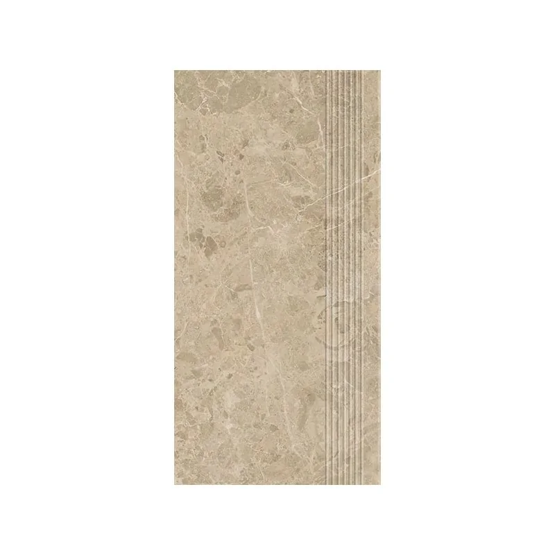 5904584194399 Płytki sklep PARADYŻ Archicross Stone Beige Stopnica Prasowana Gres Rekt. Mat. 29,8x59,8 30x60 beżowy gres