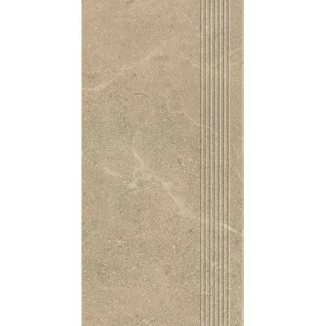 5904584194238 Płytki Sklep PARADYŻ Archicross Concrete Beige Stopnica Prasowana Gres Rekt. Mat. 29,8x59,8 30x60 beżowy gres