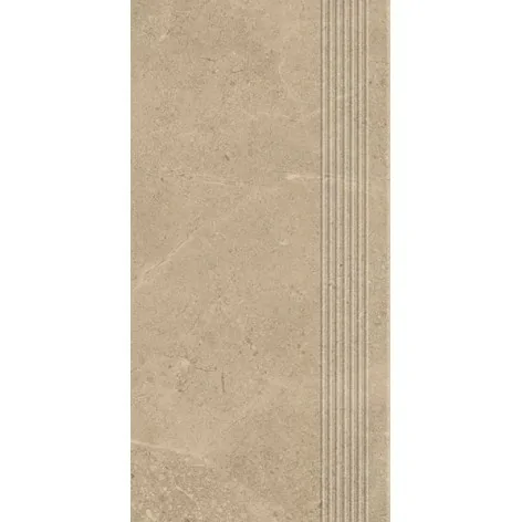 5904584194238 Płytki Sklep PARADYŻ Archicross Concrete Beige Stopnica Prasowana Gres Rekt. Mat. 29,8x59,8 30x60 beżowy gres