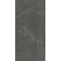 5904584194276 Płytki Sklep PARADYŻ Archicross Concrete Black Stopnica Prasowana Gres Rekt. Mat. 29,8x59,8 30x60 czarny gres