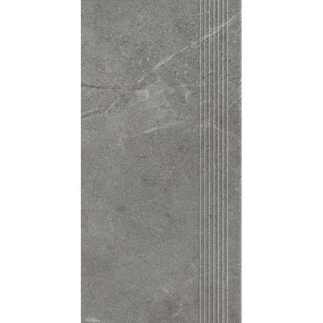 5904584194313 Płytki sklep PARADYŻ Archicross Concrete Grey Stopnica Prasowana Gres Rekt. Mat. 29,8x59,8 30x60 szary gres
