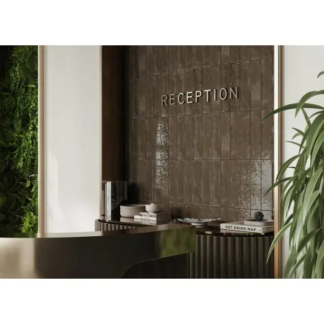 5903313360753 Płytki cegiełki sklep CERRAD Palette Brown Płytka Ścienna Klinkierowa 7,4x30 brązowe kafelki łazienkowe cerrad