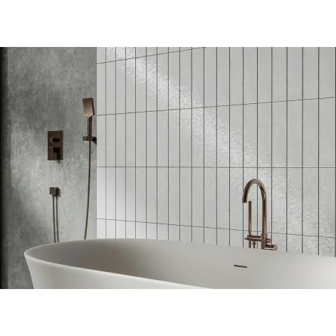 5903313360852 Płytki biała cegiełki sklep CERRAD Palette White Płytka Ścienna Klinkierowa 7,4x30 białą cegiełka łazienkowa