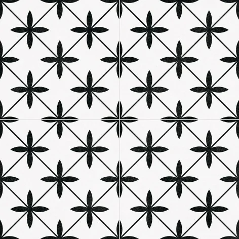 Płytka podłogowa hiszpańska Superceramica HIDRAULICOS POOLE white mat 45x45 PATCHWORK PAV. POOLE WHITE 45X45