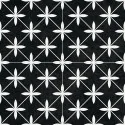 Płytka podłogowa hiszpańska Superceramica HIDRAULICOS POOLE black mat 45x45 PAV. POOLE BLACK 45X45 PATCHWORK czarny
