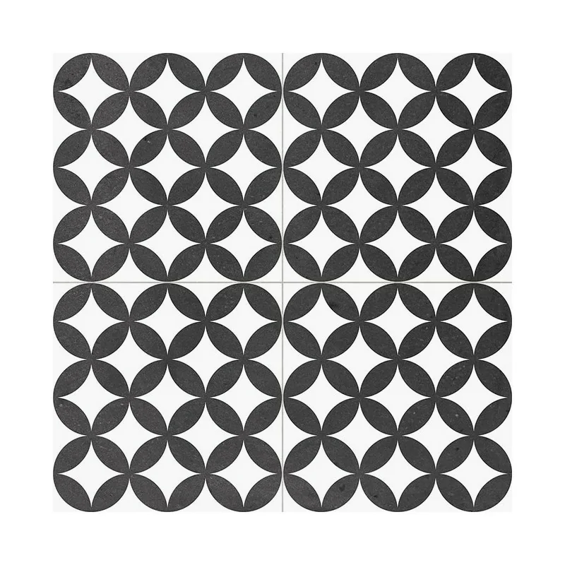 Sklep Płytki Czarny patchwork hiszpańskie SUPERCERAMICA Pav. Diamond Black Gres Mat. 45x45 PAV. DIAMOND BLACK 45X45
