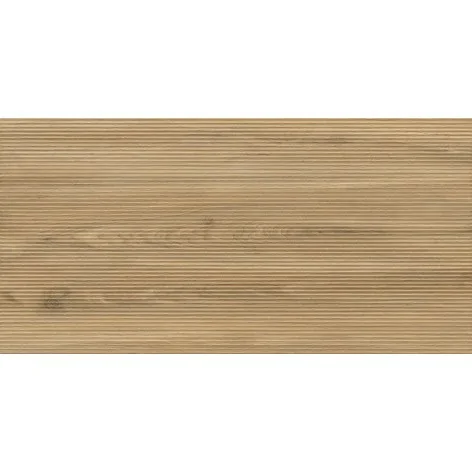 Sklep Płytki drewnopodobne lamele 5902610538940 PARADYŻ Flowline Gold Decor Gres Szkl. Rekt. Struktura Mat. 59,8x119,8 60x120