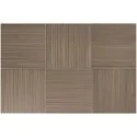 8435081440544 Brązowe kafelki hiszpańskie EQUIPE Hikari Brown Decor EQ 32698 Płytka Ścienna Strukturalna Mat. 10x10 G1