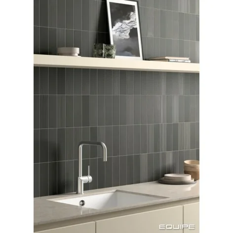 8435081440797 Grafitowe antracytowe płytki cegiełki matowe EQUIPE Hikari Ebony EQ 32722 Płytka Gresowa Mat. 6x18,6 hiszpańskie