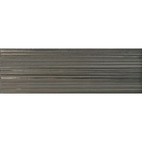 8435081440728 Grafitowa cegiełka hiszpańska EQUIPE Hikari Ebony Decor EQ 32715 Płytka Ścienna Strukturalna Mat. 6x18,6 antracyt