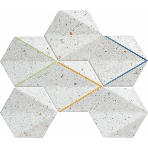 TUBĄDZIN Dots Grey Mozaika Ścienna 29,8x22,1 Gat I