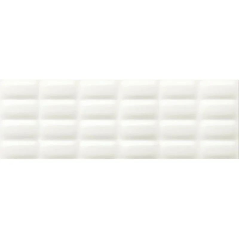 OPOCZNO White Glossy Pillow Structure 25x75 Gat I