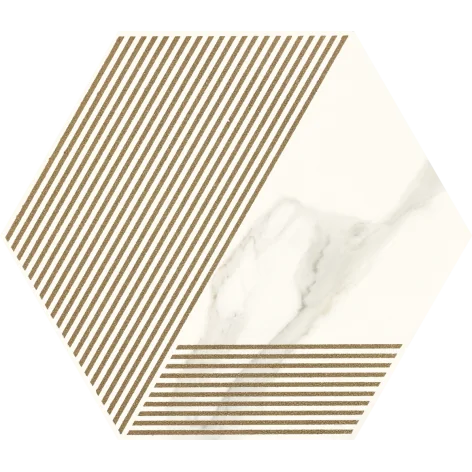 I-H-171X198-1-CALA.--A-N PARADYŻ (My Way) Calacatta Hexagon Mat. A 17,1x19,8 5900144093775