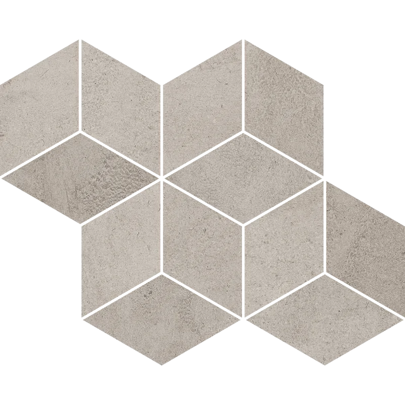 5900144099739 PARADYŻ (My Way) Pure City Grys Mozaika Prasowana Romb Hexagon 20,4x23,8 M-P-204X238-1-PURE.GRROHE