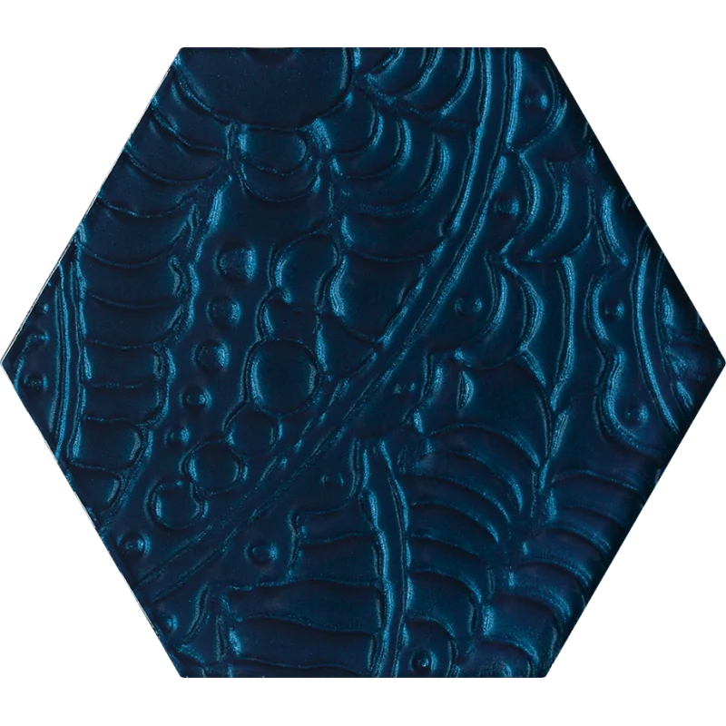 IG--198X171-1-URBA.BL PARADYŻ (My Way) Urban Colours Blue Inserto Szklane Heksagon 19,8x17,1 5900144099449
