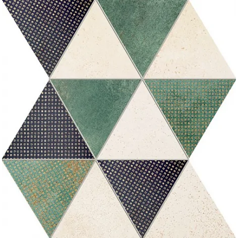 MS-02-585-0328-0258-1-015 DOMINO (Tubądzin) Margot Green Mozaika Ścienna Mat+Połysk 32,8x25,8 5903238055949 30x30