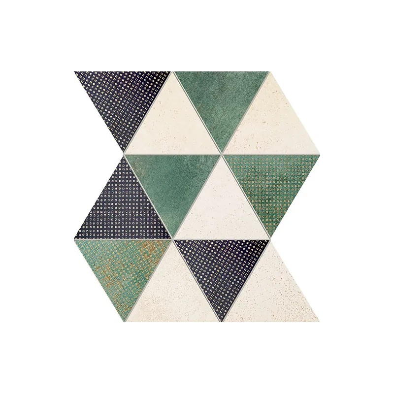 MS-02-585-0328-0258-1-015 DOMINO (Tubądzin) Margot Green Mozaika Ścienna Mat+Połysk 32,8x25,8 5903238055949 30x30