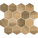 5902610552076 PARADYŻ Uniwersalna Mozaika Prasowana Wood Natural Mix Heksagon Mat 22x25,5 M-P-220X255-1-UNIW.WONAMX