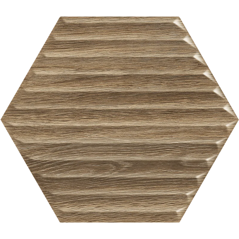 5900144000049 PARADYŻ (My Way) PŁYTKI FLIZY Woodskin Wood Heksagon Struktura B 19,8x17,1 20x20 SS--198X171-1-WOON.WOB