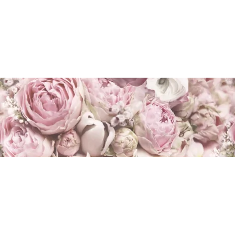 5902627431432 CERAMIKA COLOR Glamour Flower B Dekor Ścienny 25x75 5902627431432