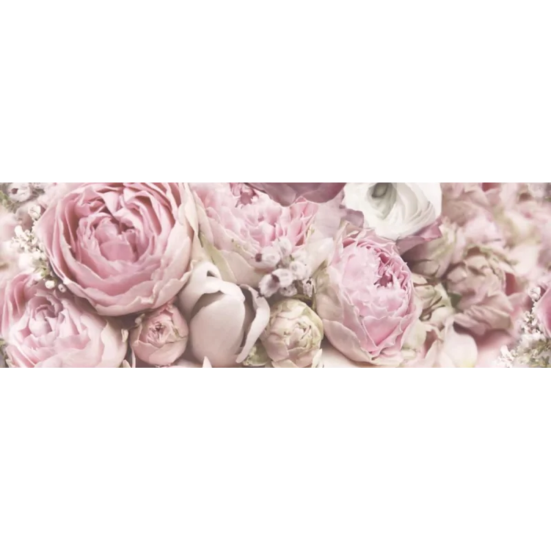 5902627431432 CERAMIKA COLOR Glamour Flower B Dekor Ścienny 25x75 5902627431432