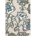 DOMINO Gris Turkus Flower Dekor 25x36 Gat I