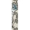 DOMINO Gris Turkus Flower Listwa 7,4x36 Gat I