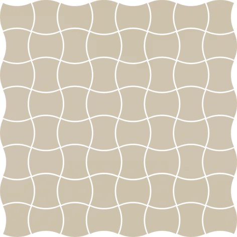 PARADYŻ Modernizm Bianco Mozaika Prasowana 30,86x30,86 G1